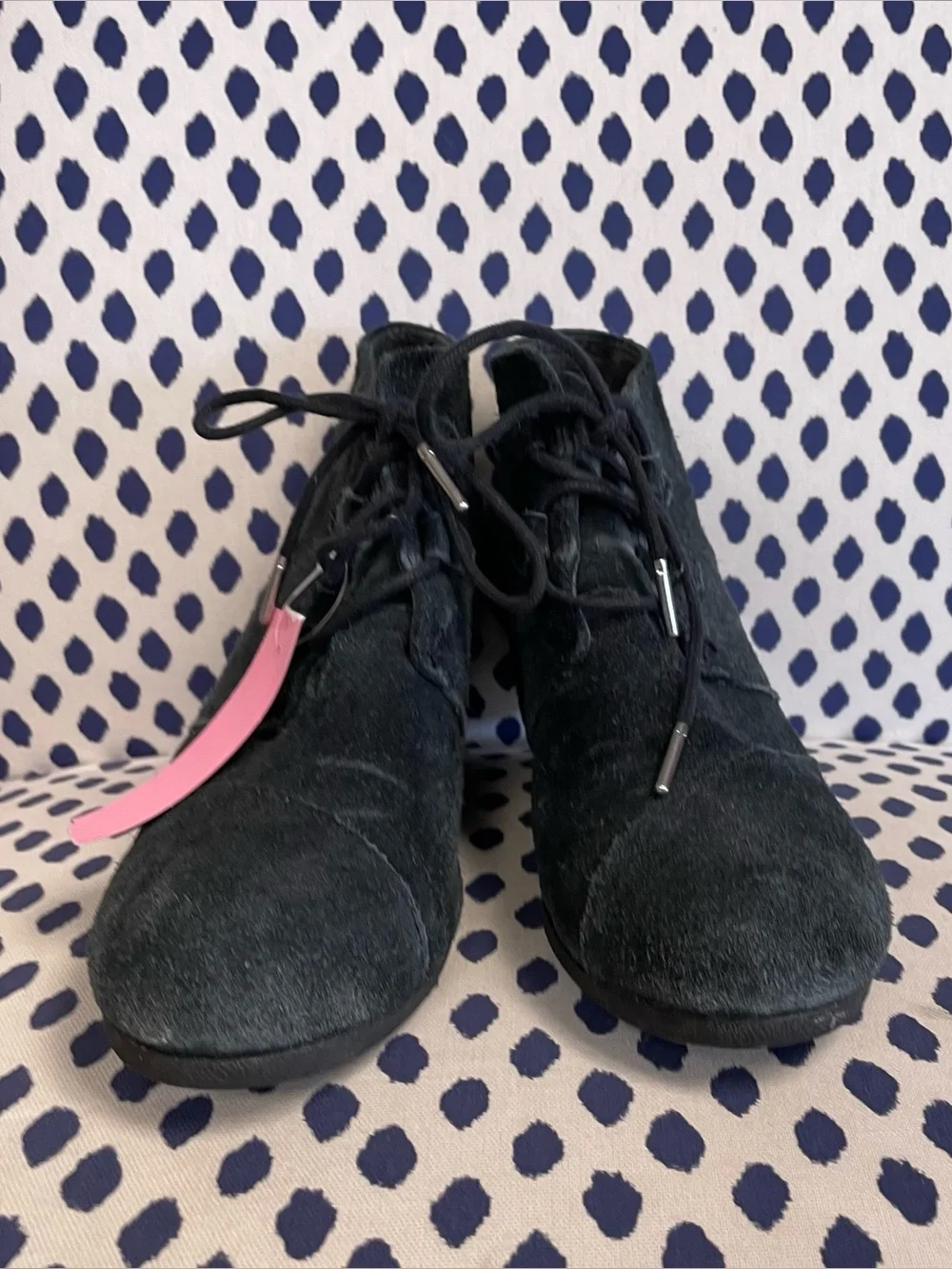 Toms Black Botties size 10
